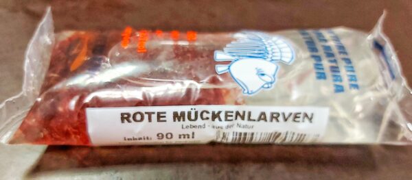 Rote Mückenlarven - Lebendfutter